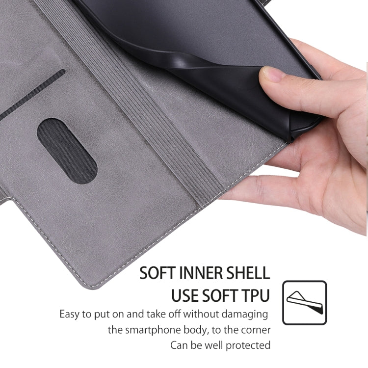 Funda de Cuero con Tapa Horizontal y Hebilla Lateral Ultrafina para OnePlus Nord Ce 4 Lite 5G (Negro)