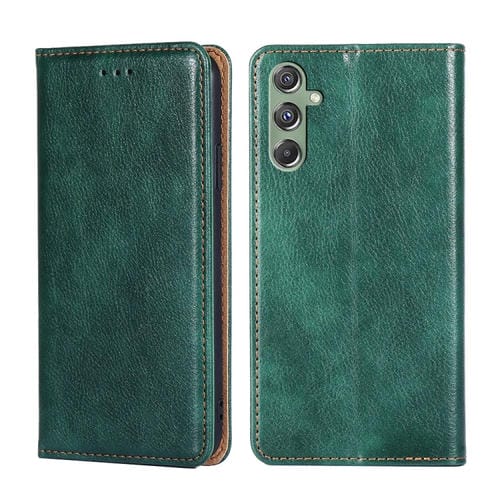 Estuche para teléfono Samsung Galaxy M34 5G F34 5G Cuero Magnético Color Verde