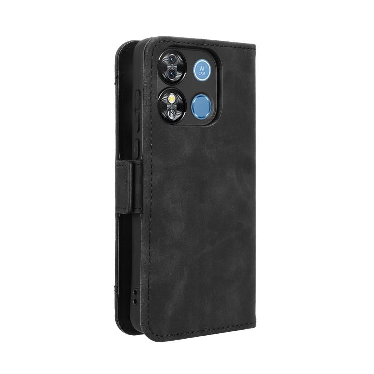 Funda de Piel Textura Becerro con Ranuras para Tarjetas para Oukitel C57S (Negra)