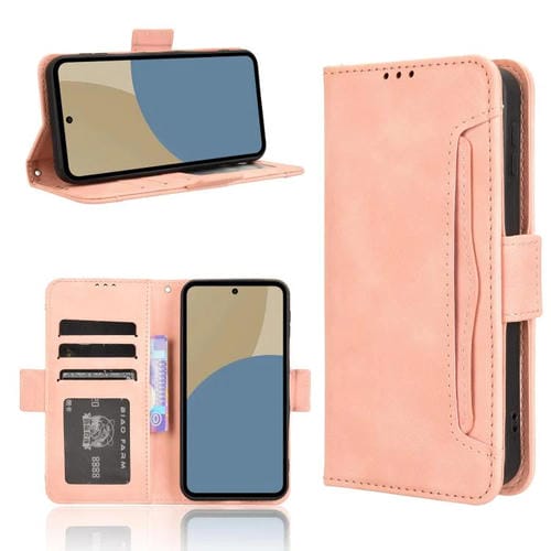 Funda Piel Sintética Sharp Aquos Sense9 Ranuras Tarjetas (Rosa)