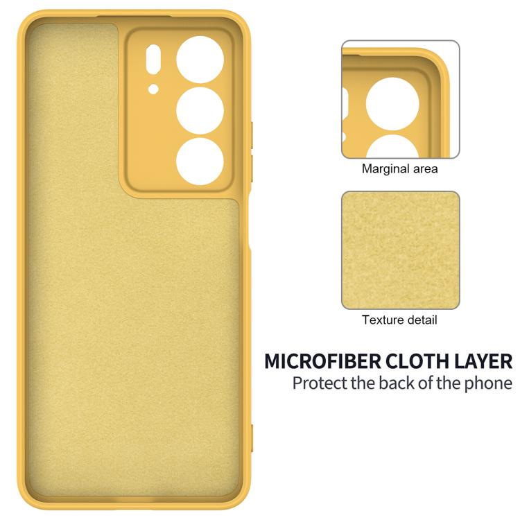 Funda de Silicona Líquida a Prueba de Golpes para Realme C75X (Amarilla)