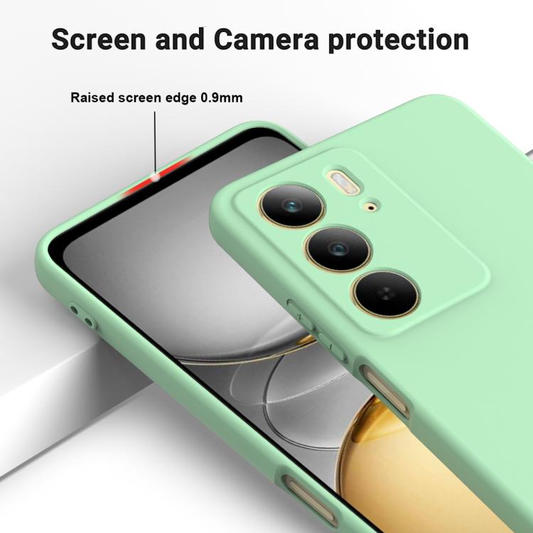 Funda de Silicona Líquida a Prueba de Golpes para Realme C75X (Verde)