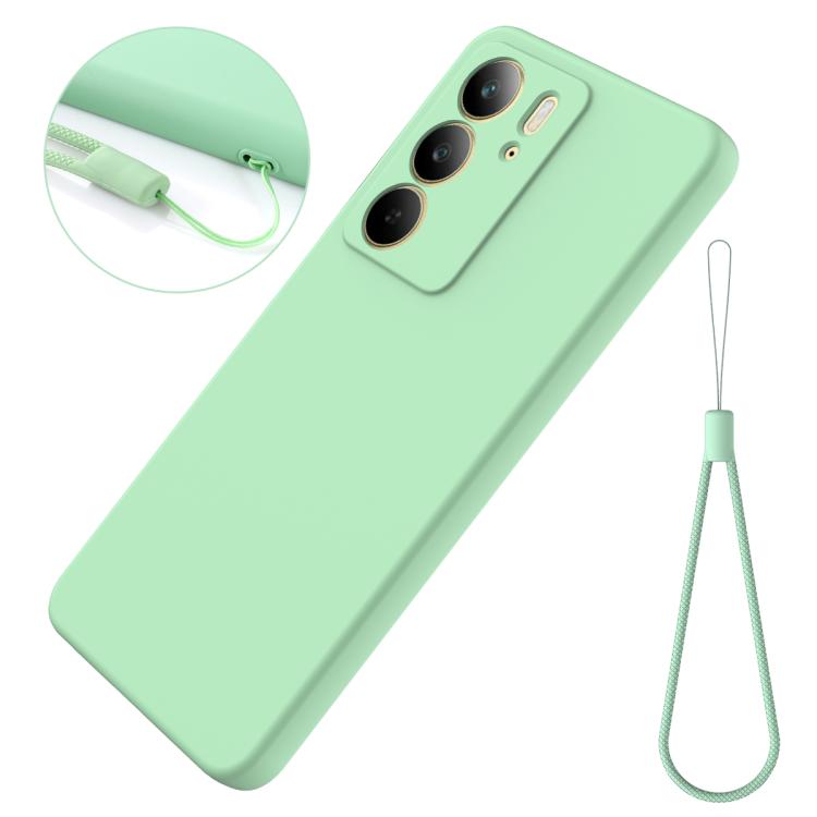 Funda de Silicona Líquida a Prueba de Golpes para Realme C75X (Verde)