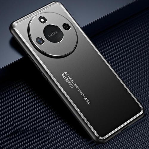 Funda de Metal Esmerilado para Honor X60 (Negra)