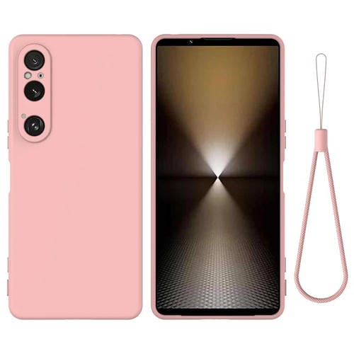 Funda de Silicona Líquida para Sony Xperia 1 Vi a Prueba de Golpes (Rosa)