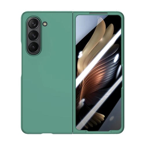 Para Samsung Galaxy Z Fold5 PC integrada Skin Feel Funda para teléfono a prueba de golpes (Verde)