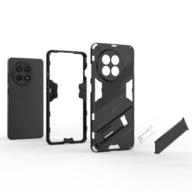 Funda 2 en 1 para OnePlus Ace 5 Punk Armor PC y TPU con Soporte (Negro)