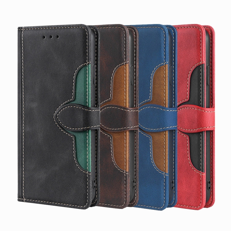 Funda de Cuero con Hebilla Magnética para Teléfono TCL 50 5G (Marrón)