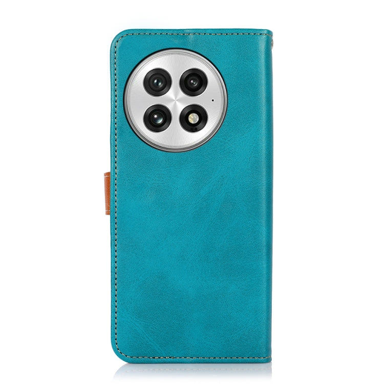 Funda de Cuero con Tapa para OnePlus Nord 13 Khazneh (Azul) Textura Piel de Vaca