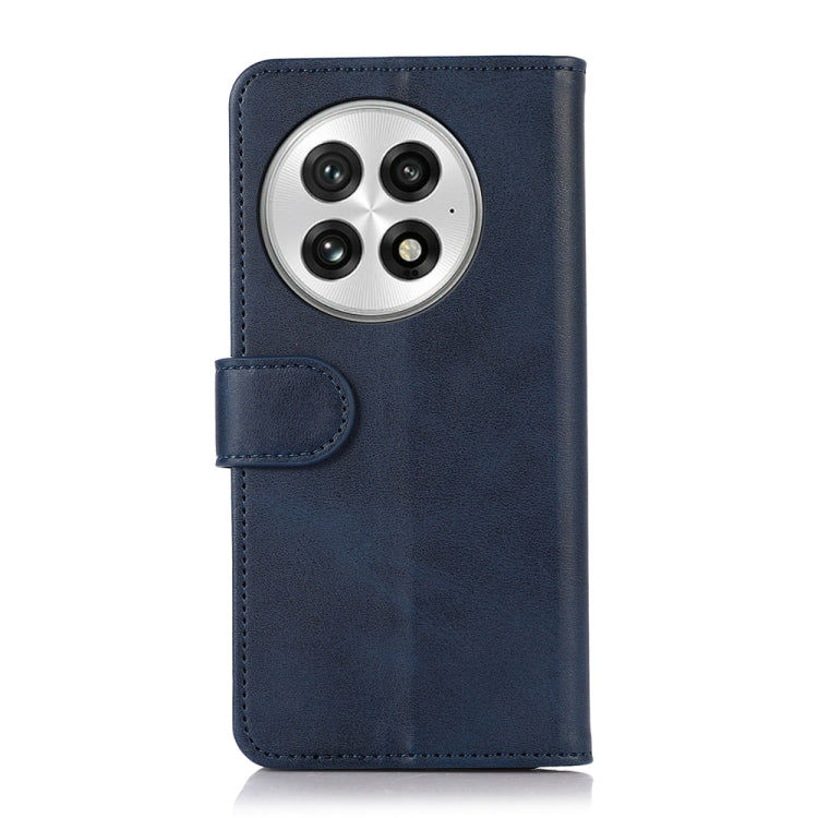 Funda de Piel con Textura de Vaca para OnePlus Nord 13 (Azul)