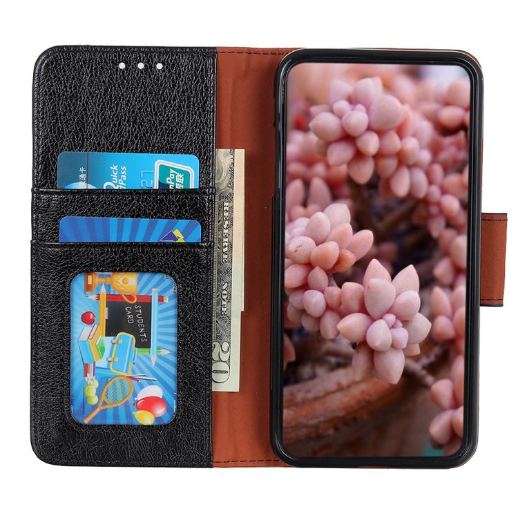 Funda de Cuero Textura Nappa para OnePlus 13R Global (Negra)