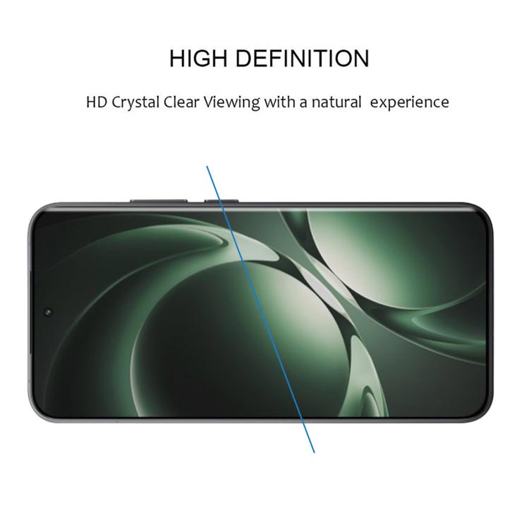 25 protectores de pantalla de vidrio templado con borde curvo 3D 9H HD para Redmi K80 Ultra (negro)