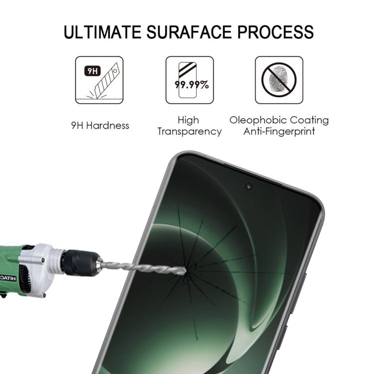 25 protectores de pantalla de vidrio templado con borde curvo 3D 9H HD para Redmi K80 Ultra (negro)