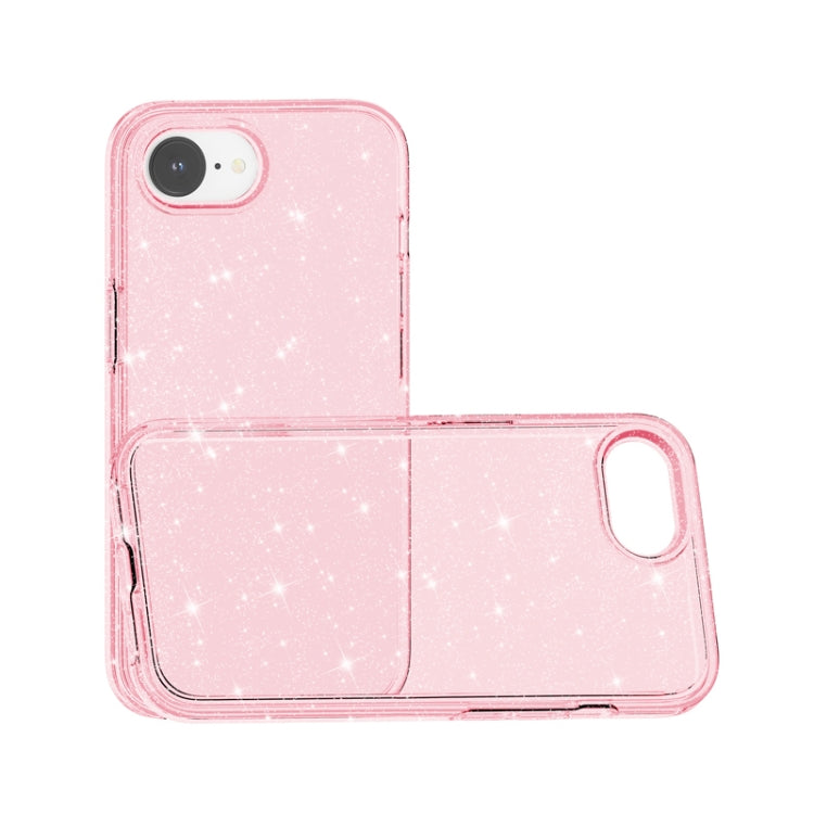 Funda para iPhone 16E a Prueba de Golpes con Purpurina Terminator (Rosa)