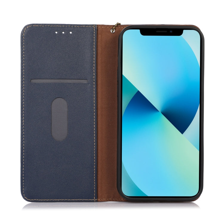 Funda para Teléfono Khazneh Nappa con Piel de Vaca para OnePlus Nord 13 (Azul)
