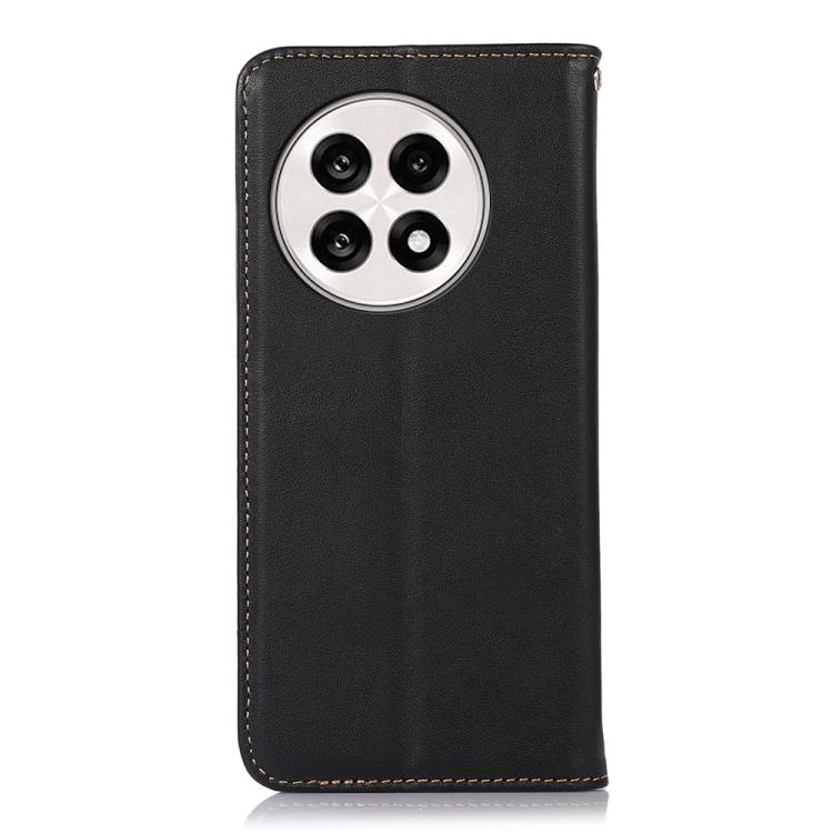 Funda para Teléfono Khazneh Nappa Piel de Vaca para OnePlus Ace 5 Pro / Ace 5 / 13R (Negra)
