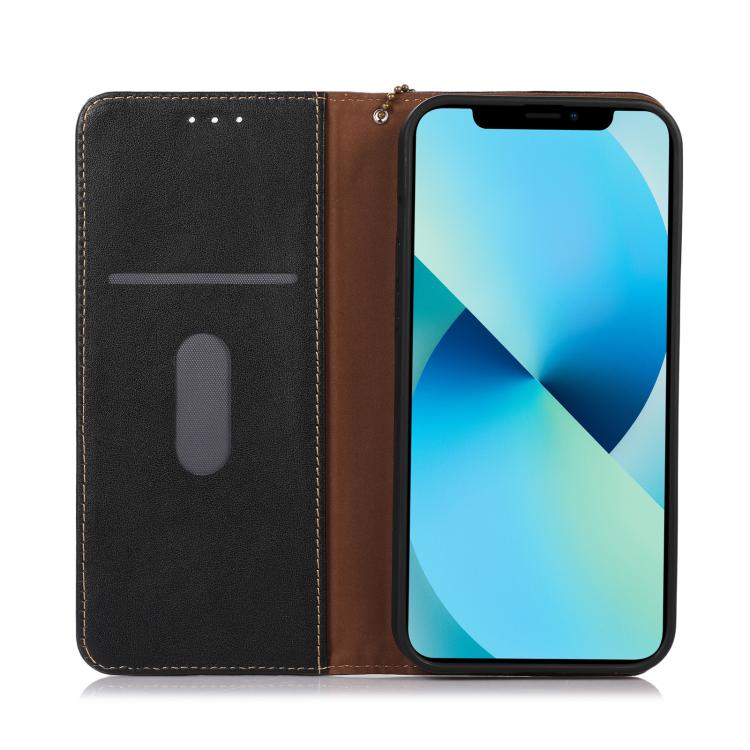 Funda para Teléfono Khazneh Nappa Piel de Vaca para OnePlus Ace 5 Pro / Ace 5 / 13R (Negra)