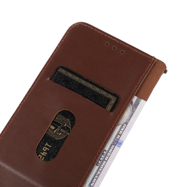 Funda para Teléfono Khazneh Nappa Piel de Vaca para OnePlus Ace 5 Pro / Ace 5 / 13R (Marrón)
