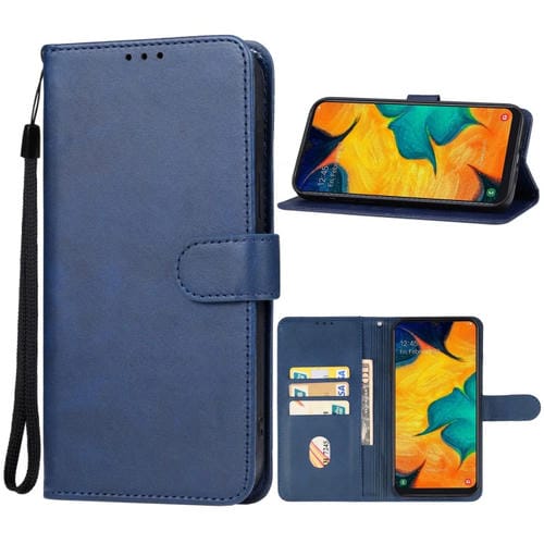 Funda de Cuero para Teléfono Samsung Galaxy A30 Versión Japonesa (Azul)