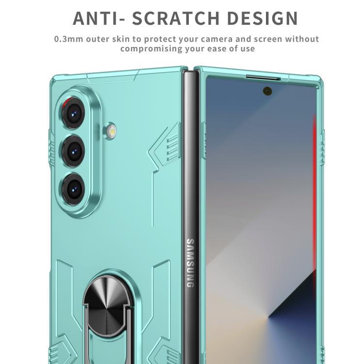 Funda mate antigolpes con protección UV para Samsung Galaxy Z Fold7 5G (azul cielo)