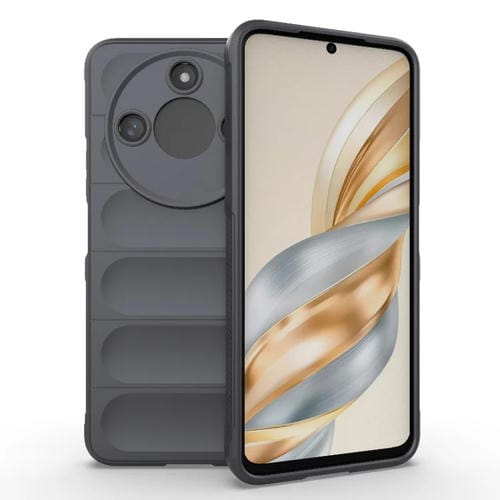 Funda TPU + Franela con Protección Mágica para Honor X60 5G (Gris Oscuro)