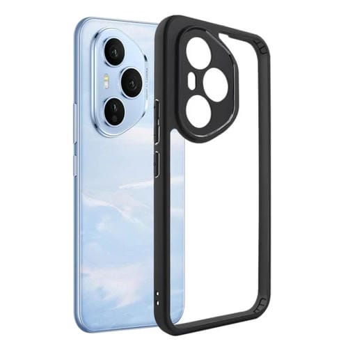 Funda para Honor 400 Pro Global de 160,8 mm de TPU esmerilado y PC transparente (negra)