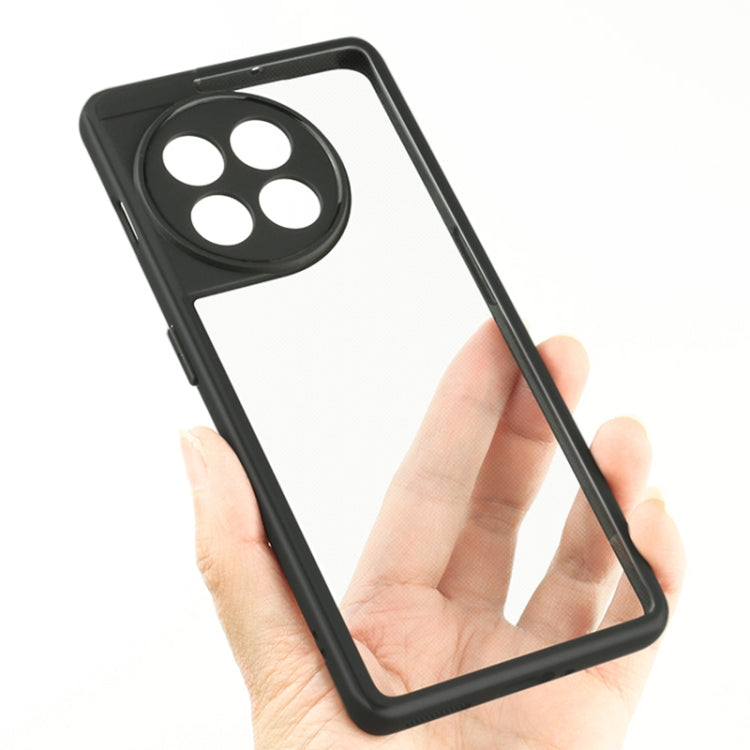 Funda para OnePlus Ace 2 Frosted TPU y Transparente PC (Negro)