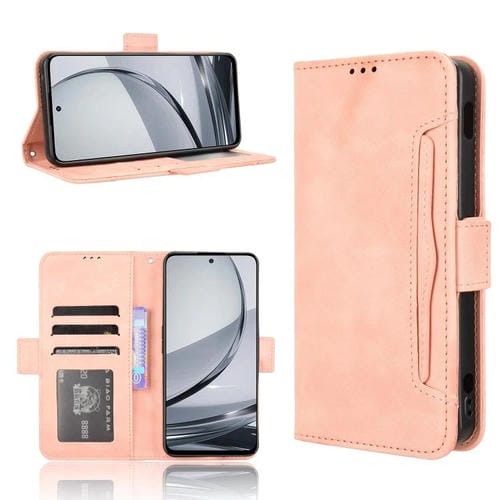 Funda de Piel Textura de Becerro con Ranuras para Tarjetas ZTE Nubia Focus Pro 5G (Rosa)