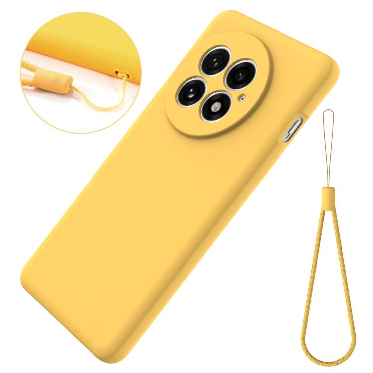 Funda Silicona Líquida OnePlus 13 a Prueba de Golpes (Amarillo)