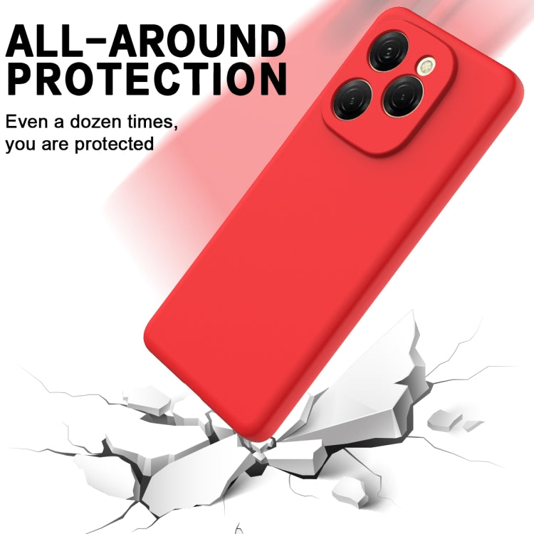 Funda Silicona Líquida Tecno Spark 20 Pro 5G a Prueba de Golpes (Rojo)