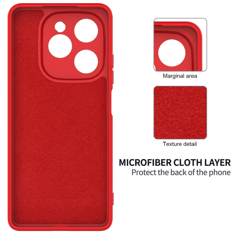 Funda Silicona Líquida Tecno Spark 20 Pro 5G a Prueba de Golpes (Rojo)