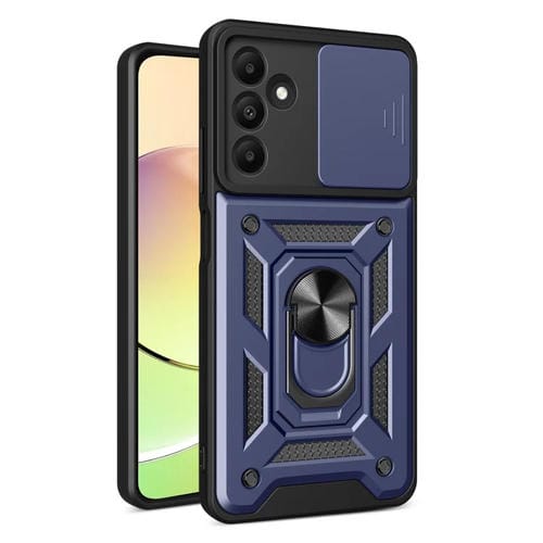 Funda para Teléfono Samsung Galaxy A15 Cubierta de Cámara Deslizante TPU + PC (Azul)