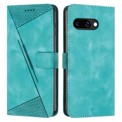 Funda de Cuero Triangular para Google Pixel 9A Dream con Cordón Largo (Verde)