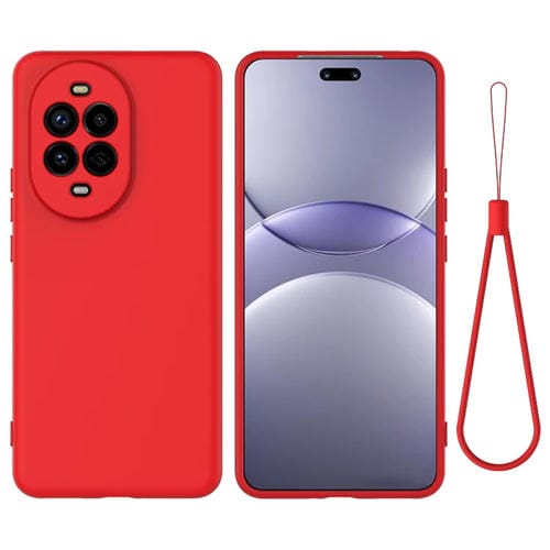Funda Protectora Silicona Líquida Huawei Nova 13 Pro Cobertura Total (Rojo)