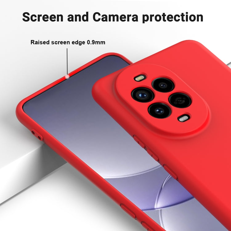 Funda Protectora Silicona Líquida Huawei Nova 13 Pro Cobertura Total (Rojo)