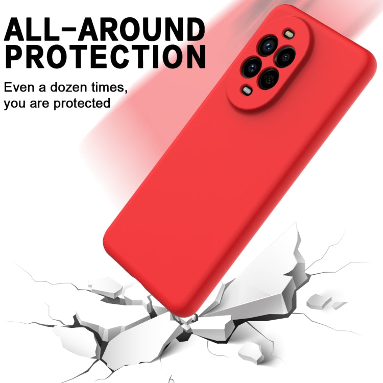 Funda Protectora Silicona Líquida Huawei Nova 13 Pro Cobertura Total (Rojo)