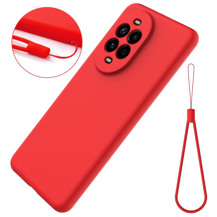 Funda Protectora Silicona Líquida Huawei Nova 13 Pro Cobertura Total (Rojo)
