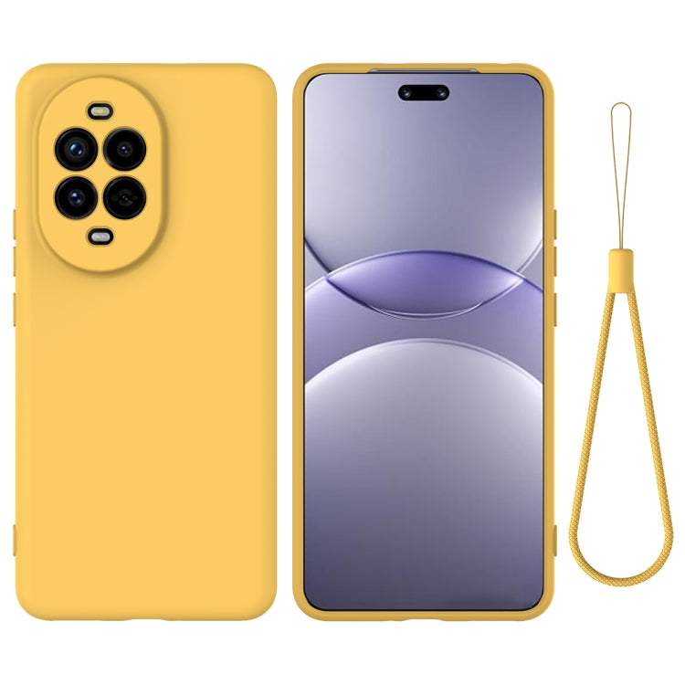 Funda Protectora Silicona Líquida Huawei Nova 13 Pro Cobertura Total (Amarillo)