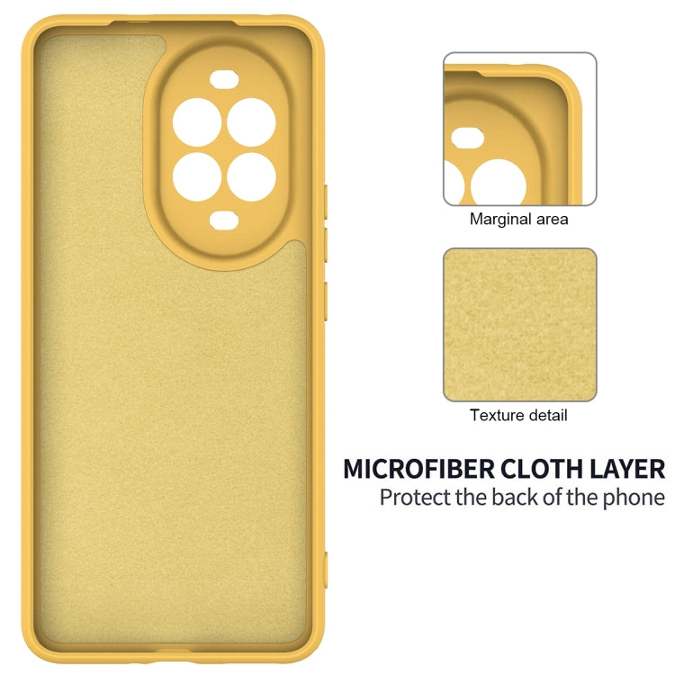 Funda Protectora Silicona Líquida Huawei Nova 13 Pro Cobertura Total (Amarillo)