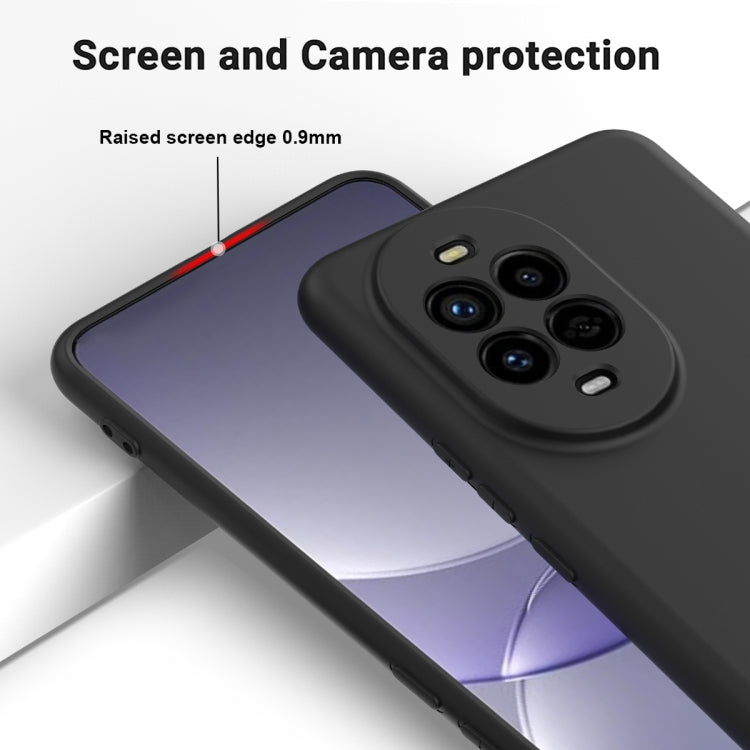Funda Protectora Silicona Líquida Huawei Nova 13 Pro Cobertura Total (Negro)