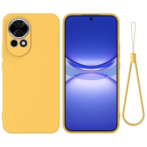 Funda Protectora Silicona Líquida Huawei Nova 13 Cobertura Total a Prueba de Caídas (Amarillo)