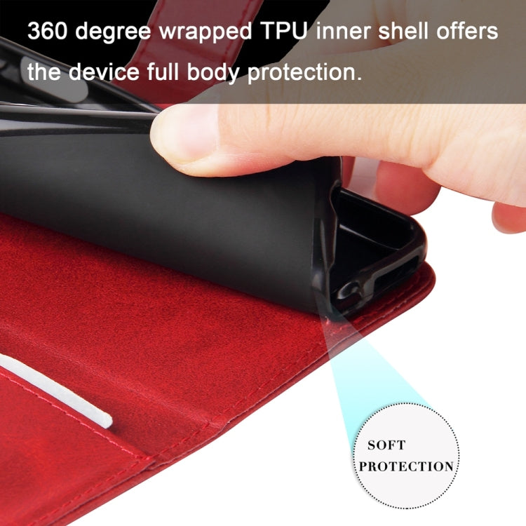 Funda de Piel con Cremallera y Textura de Becerro para OnePlus 13 (Rojo)