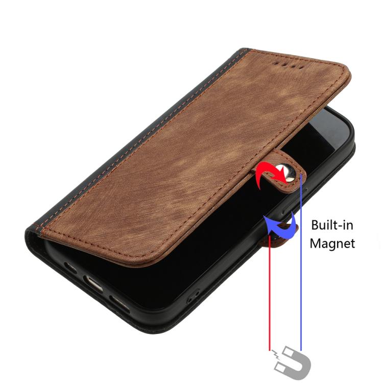 Funda de Cuero para Huawei Nova 12 Pro y Nova 12 Ultra con Correa y Hebilla Doble Plegable (Marrón)