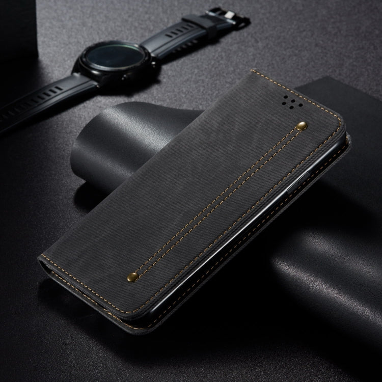 Funda de Cuero con Textura Vaquera para Huawei Nova 13 Pro 5G (Negra)