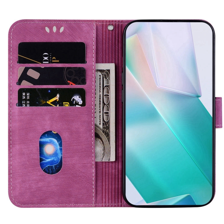 Funda para OnePlus Nord Ce 3 Lite / N30 de Cuero con Relieve Little Tiger (Rojo Rosa)