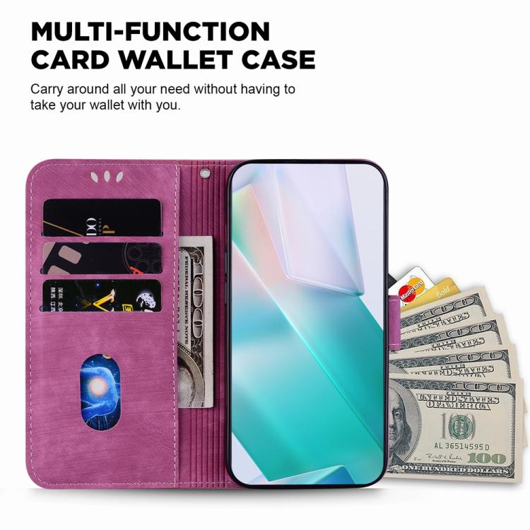 Funda de piel con relieve de tigre para Tecno Spark 30 4G (rosa)