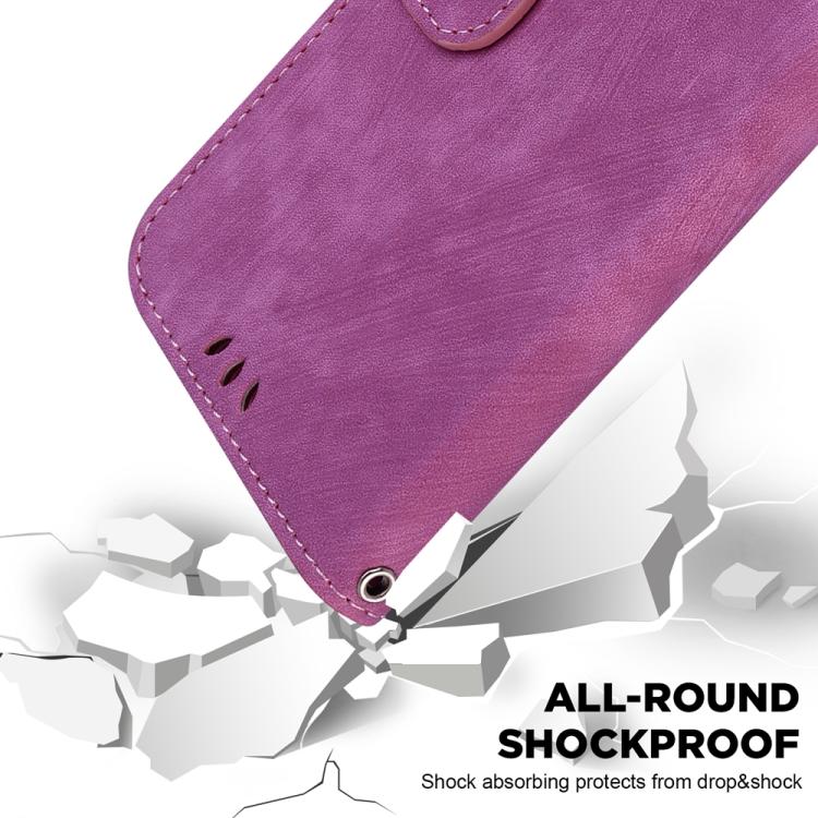 Funda de piel con relieve de tigre para Tecno Spark 30 4G (rosa)