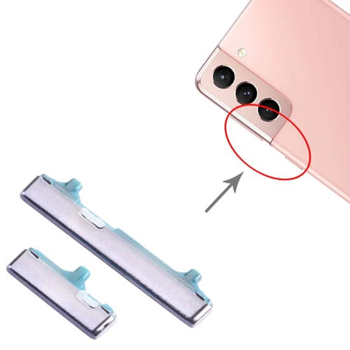 Botões de Energia e Volume Samsung Galaxy S21 5G SM-G991 (10 Peças) (Preto)