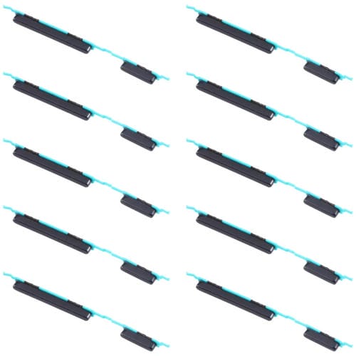 Botones de Encendido y Volumen Samsung Galaxy M30s SM-M307 (10 Piezas) (Negro)