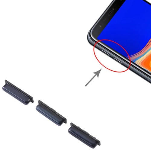 Power and Volume Buttons Samsung Galaxy J4+ SM-J415s (10 Pieces) (Black)